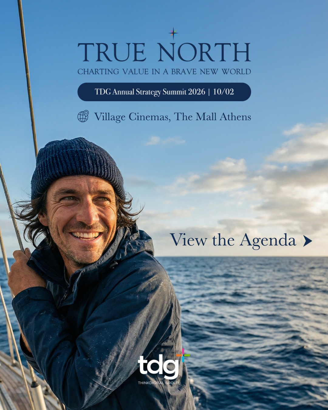 TDG True North agenda carousel, page 1: Cover.